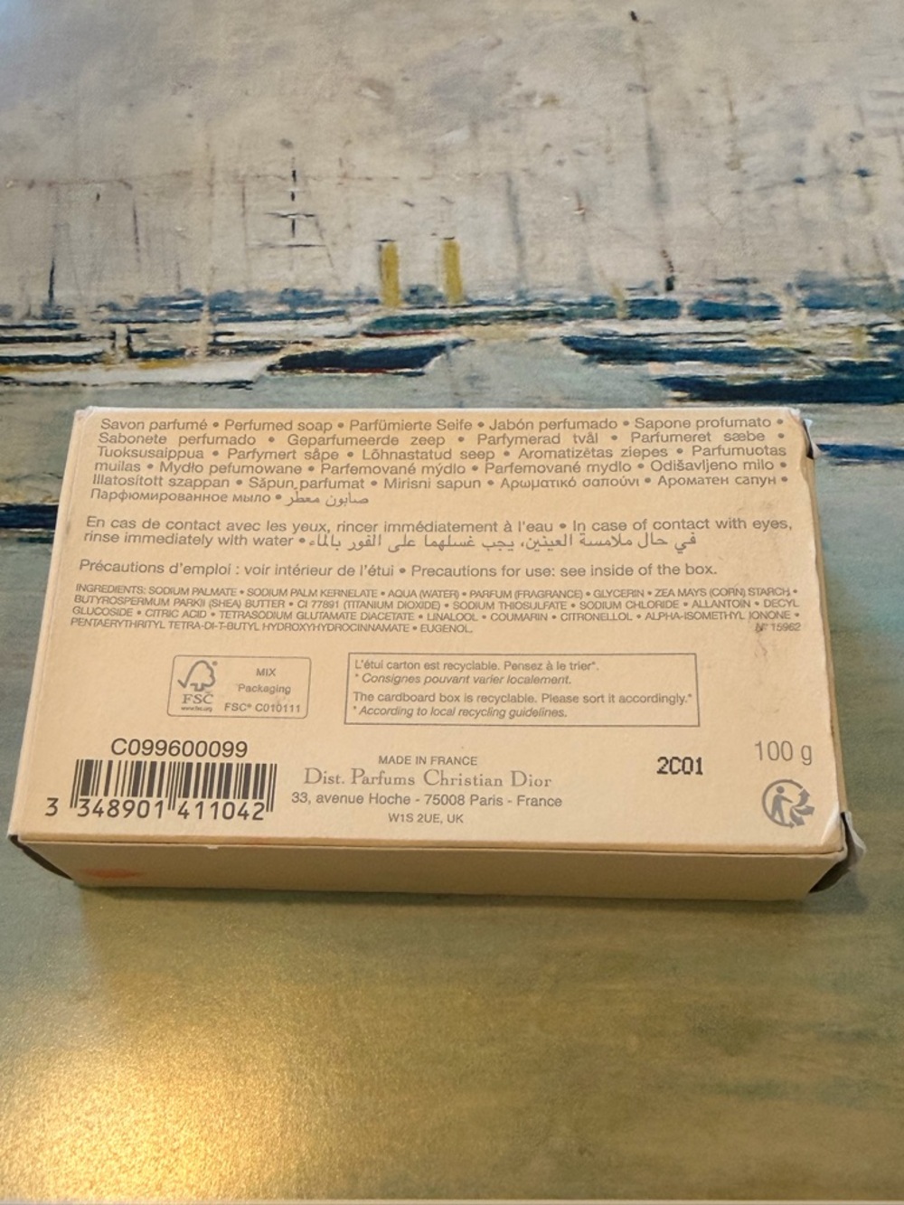 CHRISTIAN DIOR💛~AMBRE NUIT Perfumed Soap🛁Luxury Collection Privee CD Line 💛 - Picture 3 of 3